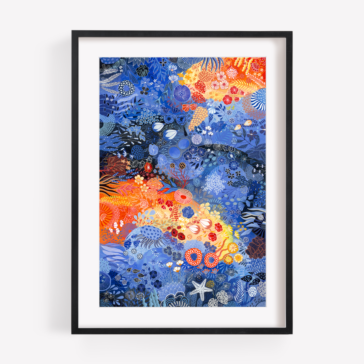 Blue/Orange - Fine Art Giclée Print