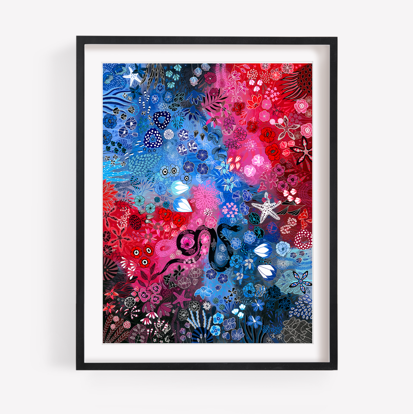 Blue diptych 1 - Fine Art Giclée Print