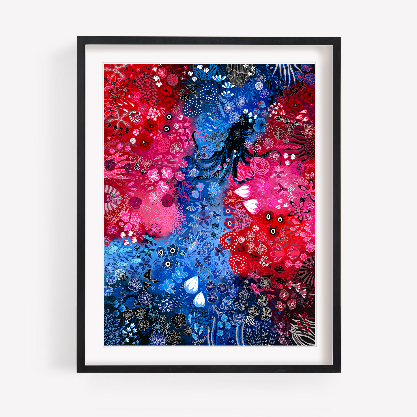 Blue diptych 2 - Fine Art Giclée Print
